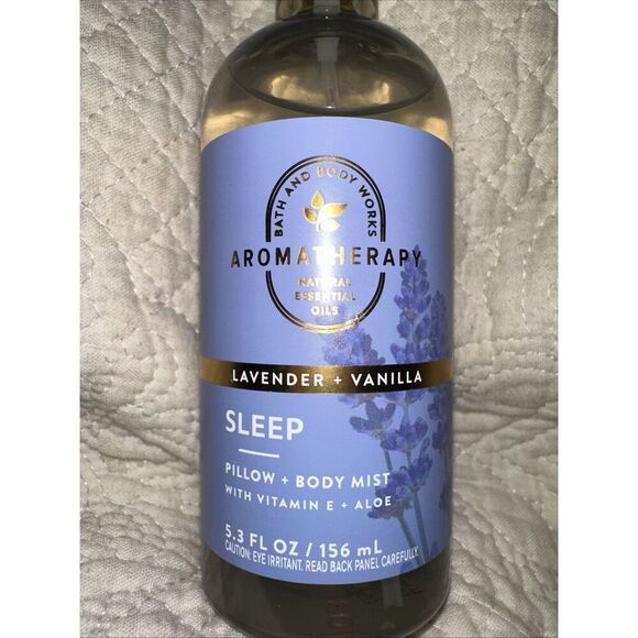 Bath and Body Works Aromatherapy Sleep LAVENDER+VANILLA Pillow Mist 5.3 fl oz - Picture 2 of 3
